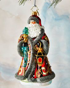 Traveling Father Christmas Ornament | Horchow