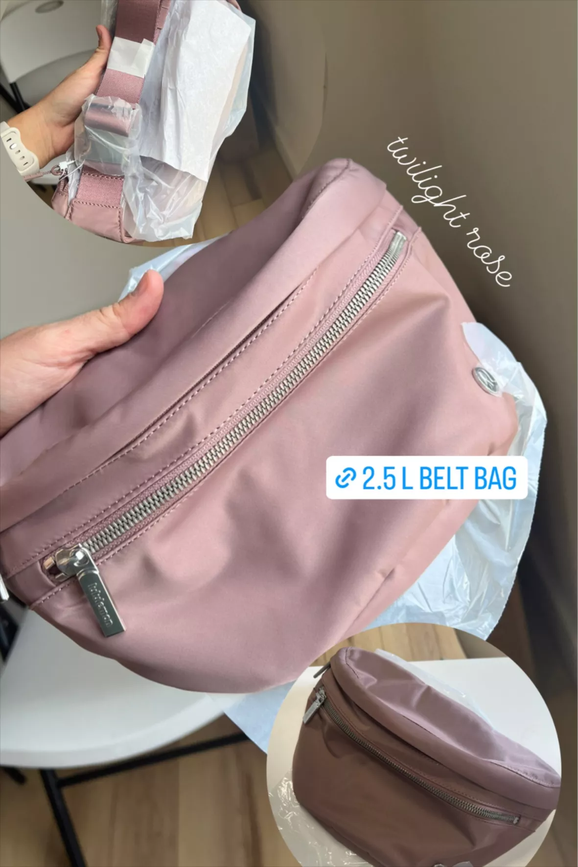 Lululemon City Adventurer Belt Bag 2.5L Twilight Rose