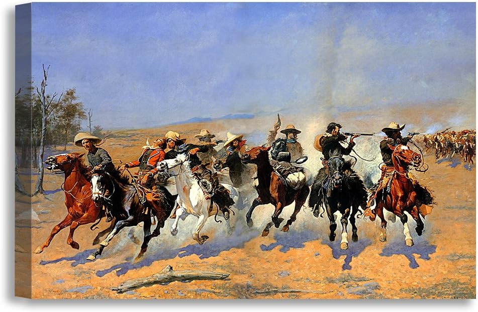 DECORARTS -A Dash for The Timber, Frederic Remington Classic Art Reproductions. Giclee Canvas Pri... | Amazon (US)