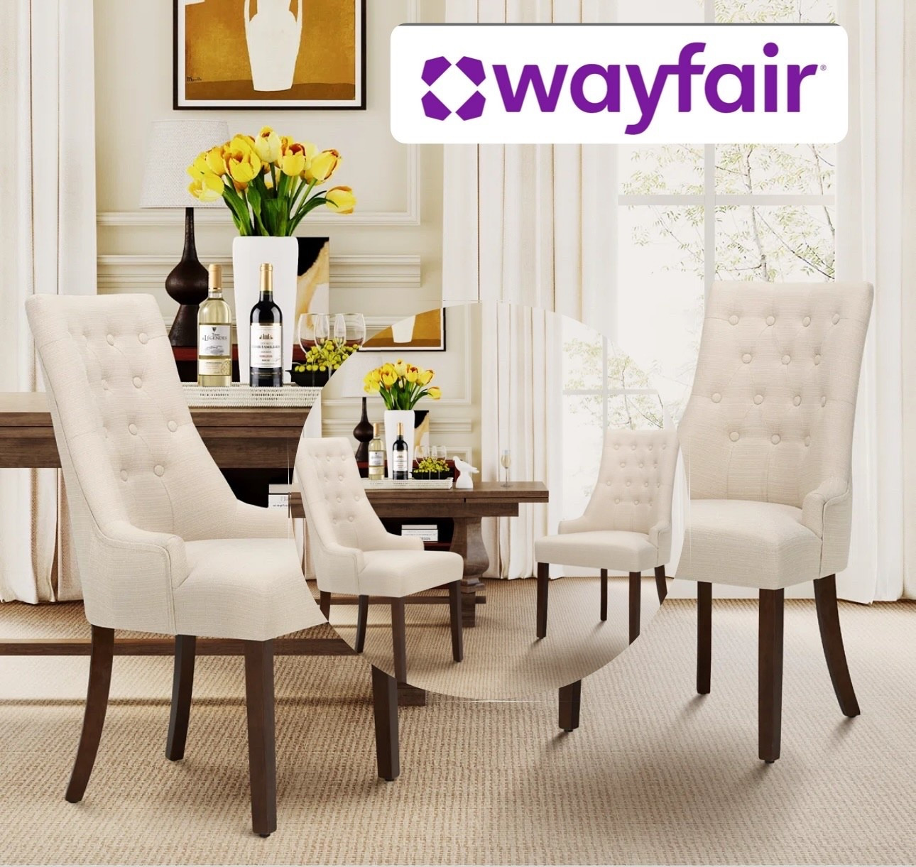 Elevate your dining experience with the exquisite Wayfair Albert Ruffled Wingback Dining Chairs! ✨ These chairs bring a touch of timeless elegance and luxurious comfort to your dining room. The beautiful ruffled wingback design and plush upholstery make every meal feel like a special occasion. Perfect for hosting dinner parties or simply enjoying family meals in style. #Wayfair #DiningChairs #WingbackChairs #LuxuryDining #HomeDecor #eleganthome @wayfair @wayfaircreators #ad 

Copy and paste the link
https://creatorlink.shop/3XqNFId