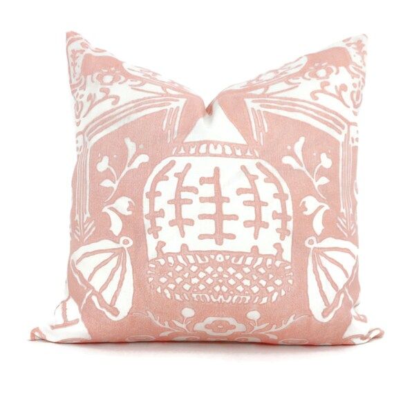Clarence House Blush Vase  Decorative Pillow Cover  18x18 | Etsy | Etsy (US)