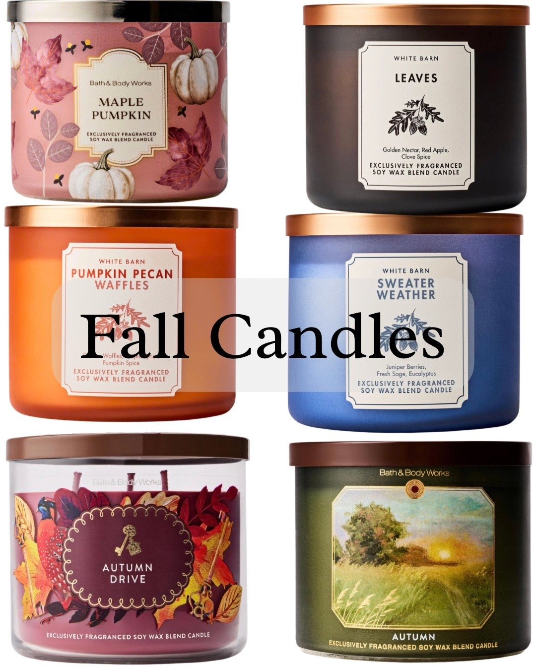 Bath and Body Works favorite fall candles on SALE. 

Buy 3 get 3 free + 20% off with code: YUMMY

#LTKSaleAlert #LTKSeasonal