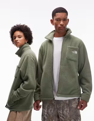 The North Face Dirus unisex zip fleece jacket in light green | ASOS (Global)