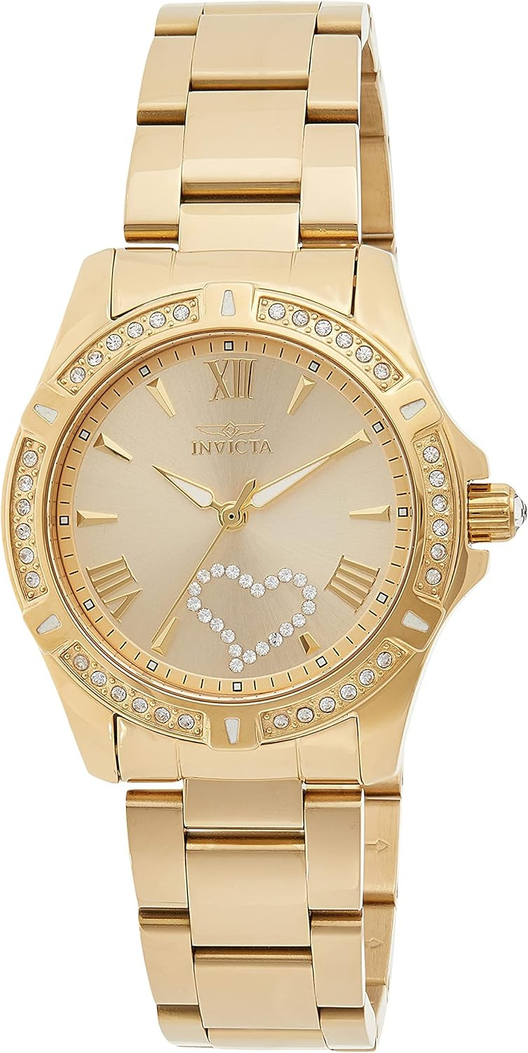 Invicta Women's 21384 Angel Analog Display Quartz Gold Watch | Amazon (US)