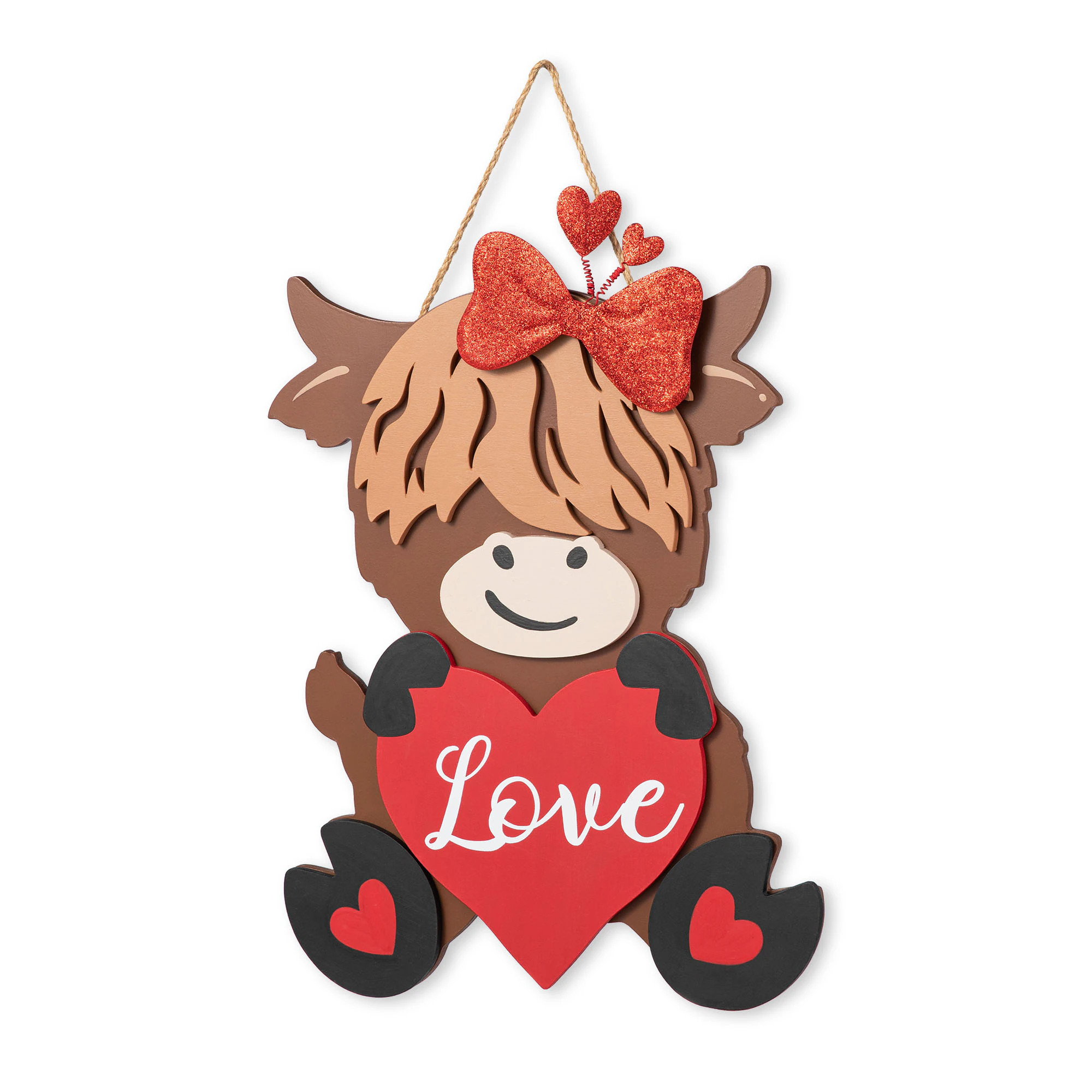 Glitzhome 18-in H Valentine's Day Free standing decoration in Red | 2019400026 | Lowe's