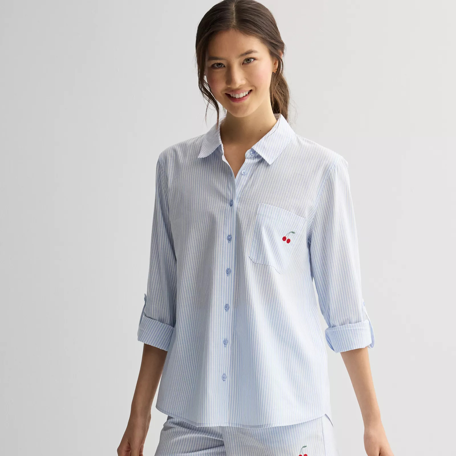 Juniors' Pink Republic Button-Down Shirt | Kohl's