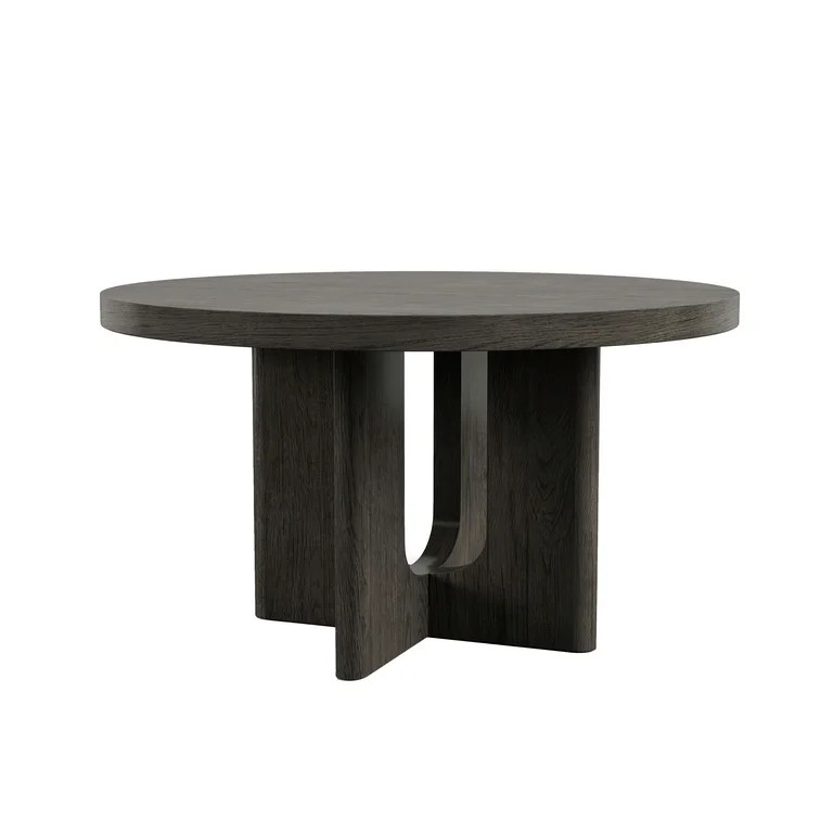 Furniture of America Cheri 54" Solid Wood Round Indoor Dining Table, Ash Grey | Walmart (US)
