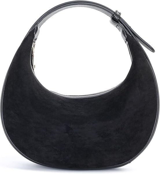 Herald Faux Suede Crescent Hobo Shoulder Crossbody Bag for Women | Amazon (US)