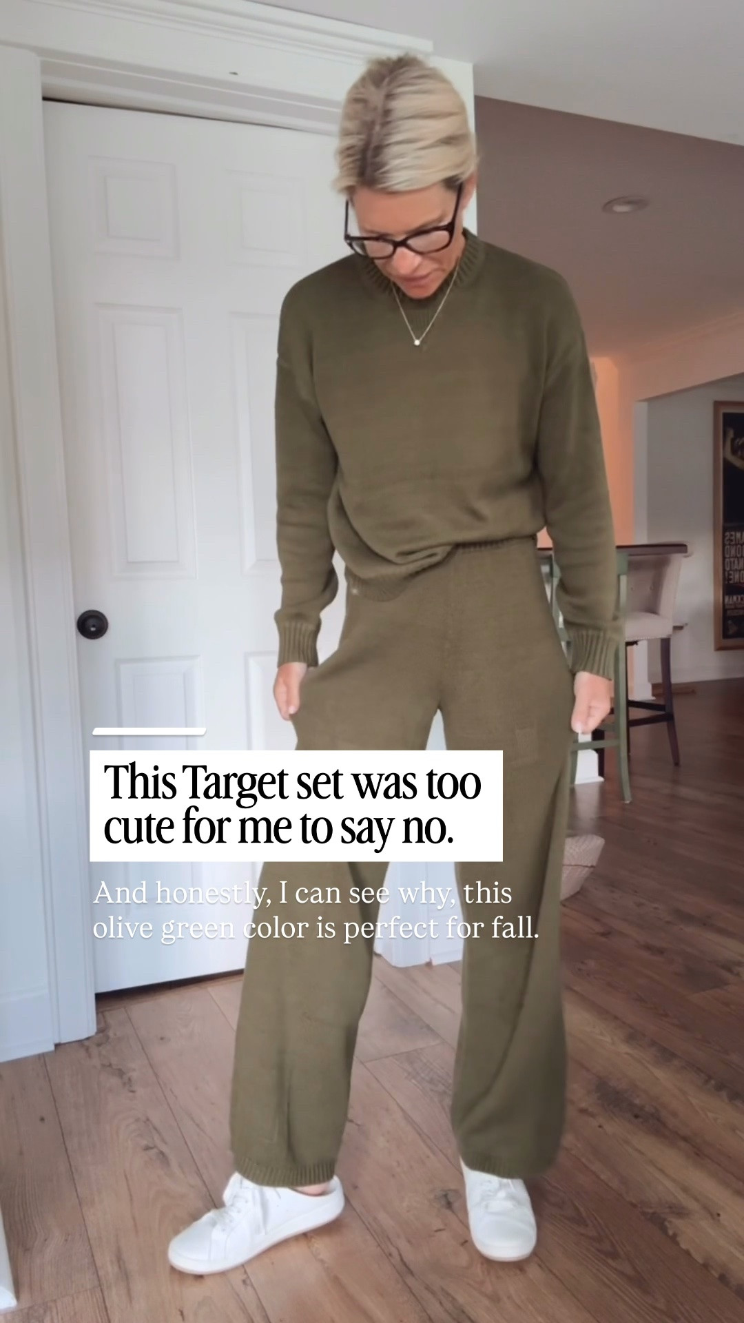This olive green Target set was so cute that my daughter claimed it before I even had a chance to wear it! 😂 The soft sweater-like fabric and perfect fall color make this such an easy, comfy set—and the price is a bargain.

👩‍💻 LTK PRO TIPS
❤️ Heart = Support my posts ;-)
🔖 Save = Get sale & restock alerts for the things you love!
📋 Lists = Keep Favorites organized (List ideas: Christmas, Birthdays, and Vacations!)
📲 Share = Send lists and products to a friend (or your daughters like me).
💬 Comment = Ask me anything, and I’ll answer. ;-)

#LTKootd #LTKSeasonal #LTKOver40