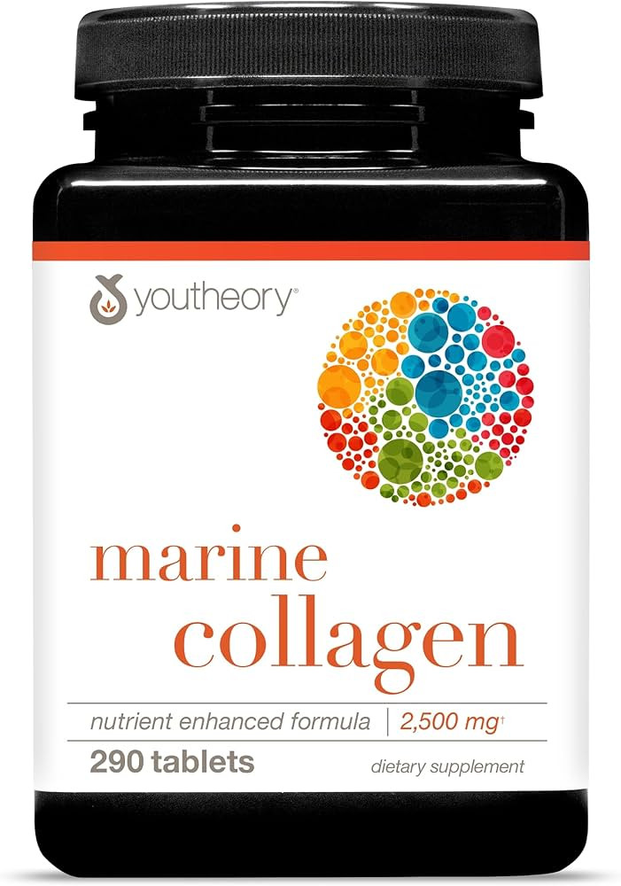 Youtheory Marine Collagen - 2,500 mg - Supports Joint, Nail, Hair, Skin, Bone & Muscle Health* - ... | Amazon (US)