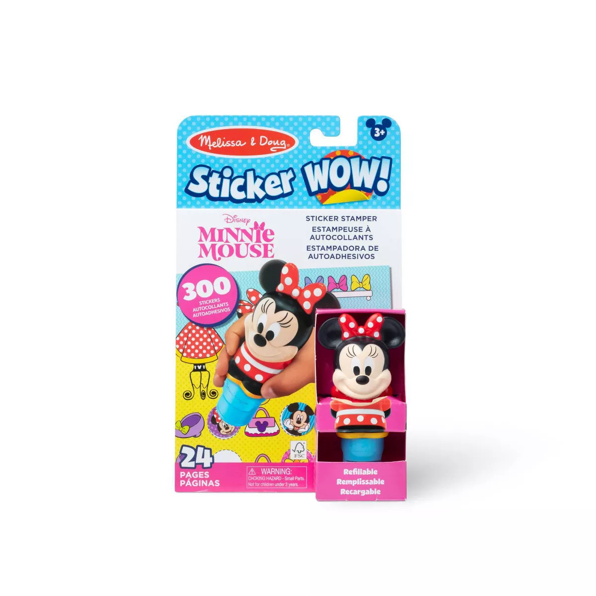Melissa & Doug Sticker WOW! 24-Page Activity Pad and Sticker Stamper with 300 Stickers - Disney M... | Target