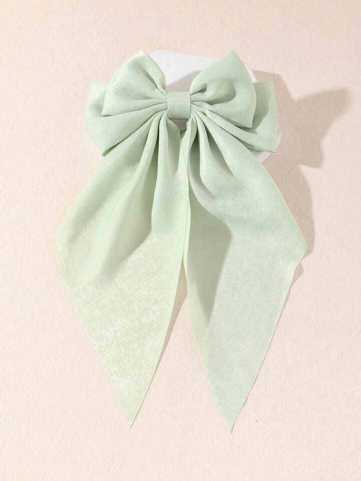 1pc Women's Hair Accessory Ribbon Bow Hair Clip With Streamers Suitable For Daily Wear | SHEIN