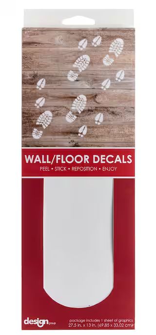 Design Group Peel & Stick Reusable Christmas Decoration Foot Prints Wall Decals#151-8506-0 | Canadian Tire