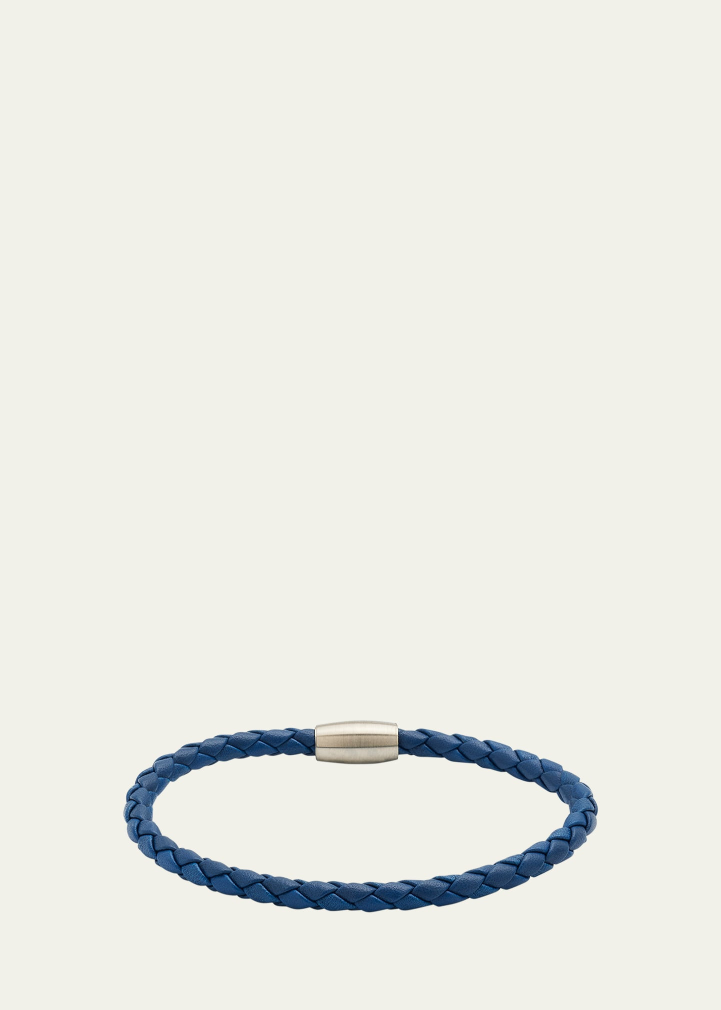 Jan Leslie Men's Woven Leather Bracelet | Bergdorf Goodman