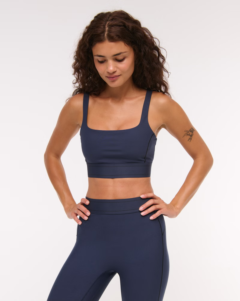 YPB sculptLUX Strappy-Back Sports Bra | Abercrombie & Fitch (US)
