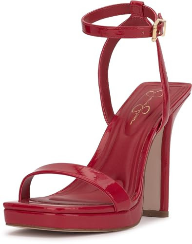Jessica Simpson Women's Adonia Heeled Sandal, Red Muse, 6.5 | Amazon (US)
