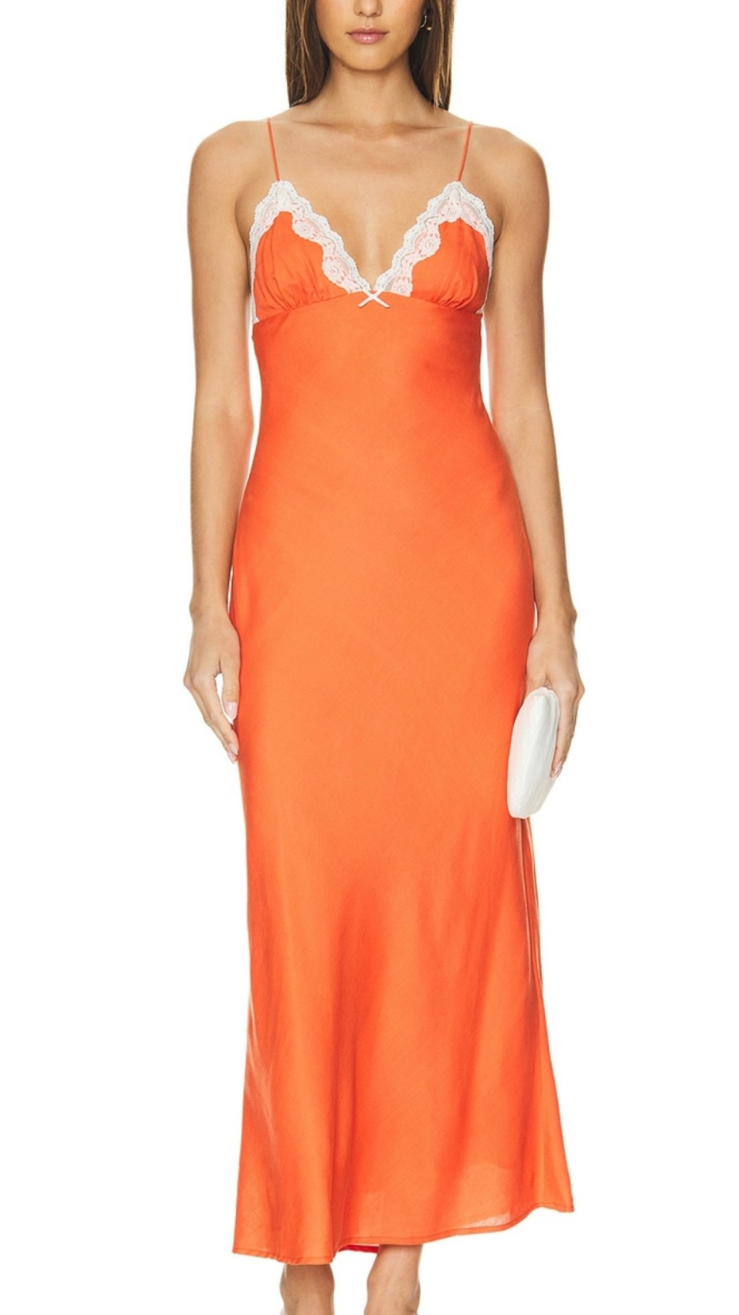 Revolve midi orange dress slip dress 

#LTKParties #LTKFindsUnder100 #LTKWedding