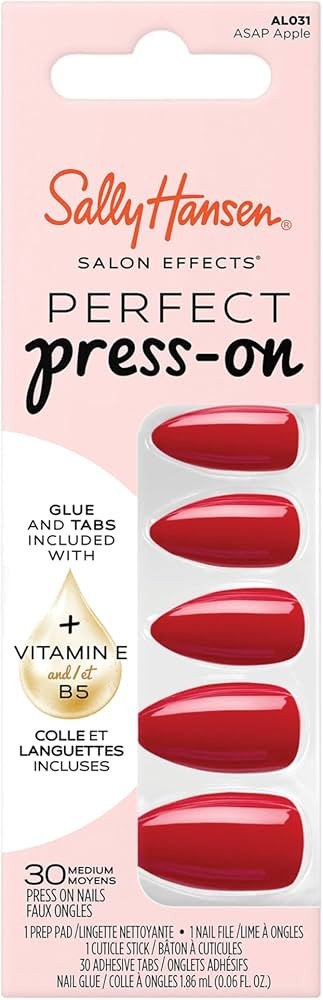 Sally Hansen Salon Effects Perfect Press-On Nails, ASAP Apple, Press On Nails, Easy to Apply, Nai... | Amazon (US)