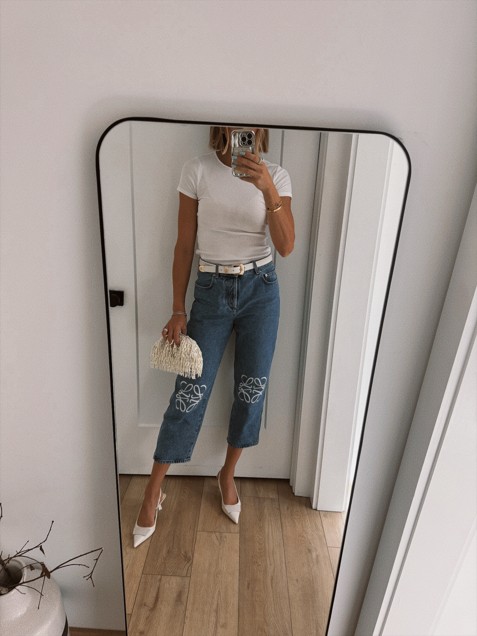 Size down in the jeans. Shoes are from Zara 

#LTKStyleTip #LTKWorkwear #LTKOver40