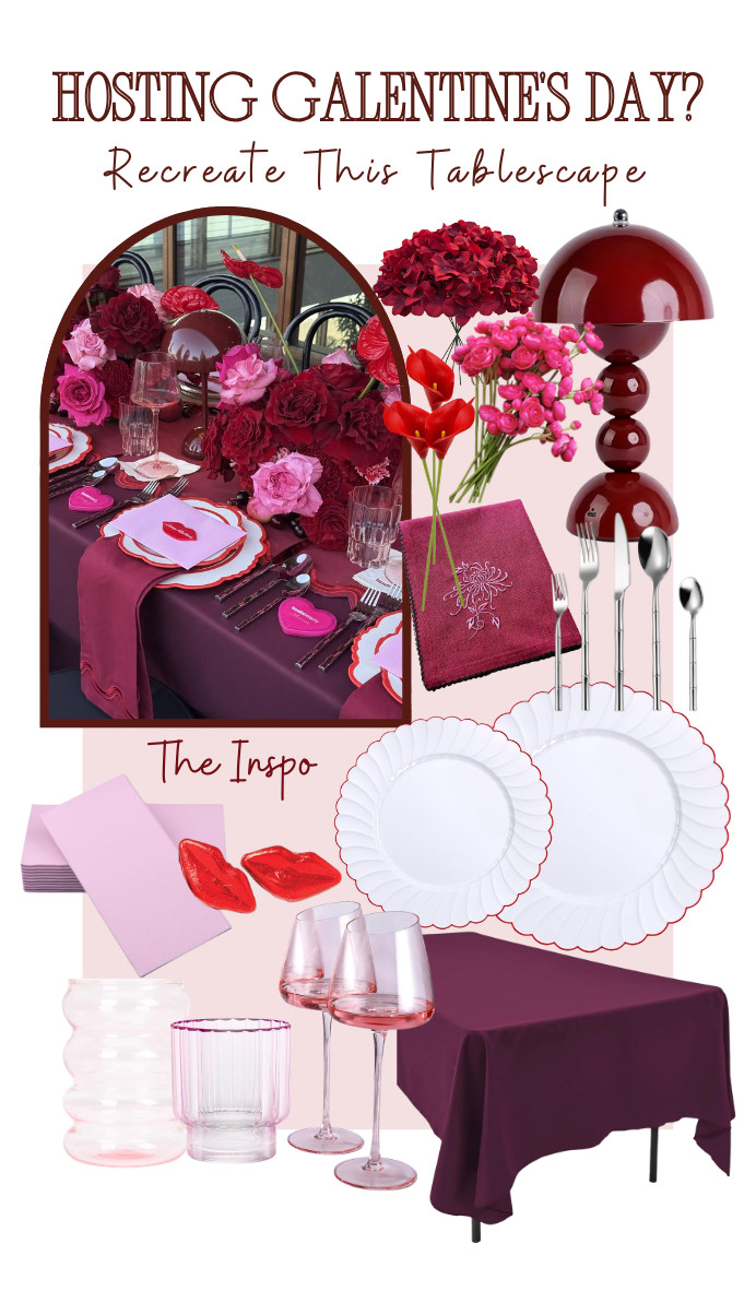 Hosting a Valentine's Day party? Recreate this tablescape with these elegant touches that will set the perfect mood. 

 #LTKSeasonal #LTKHome #LTKSaleAlert