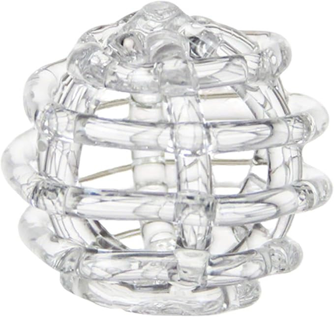 Clear Glass Flower Frog for Vases, Flower Frog Hand Blown, Spiral Wrap Single Stem Glass Vase, Mo... | Amazon (US)