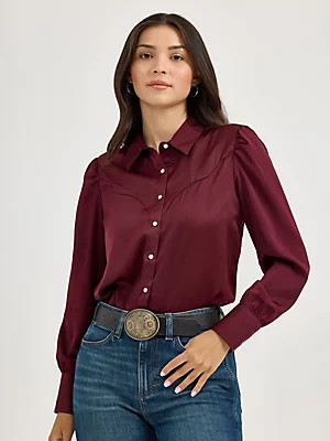 Women's Satin Rodeo Blouse | Wrangler