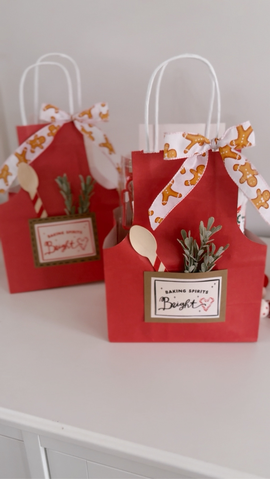 Baking Spirits Bright with our 12 days of Christmas Crafts and this AHHHHdorable Christmas Apron bag! So easy to make and fill with goodies - and a wonderful gift for anyone! Plus it’s super affordable - win/win!

#LTKGiftGuide #LTKHoliday #LTKSeasonal