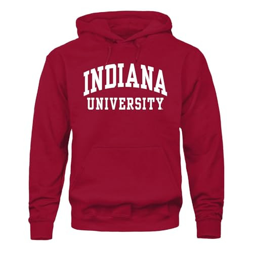 Barnesmith Indiana University, IU Hoosiers, Adult Unisex Hooded Sweatshirt, Classic, Cardinal, Small | Amazon (US)