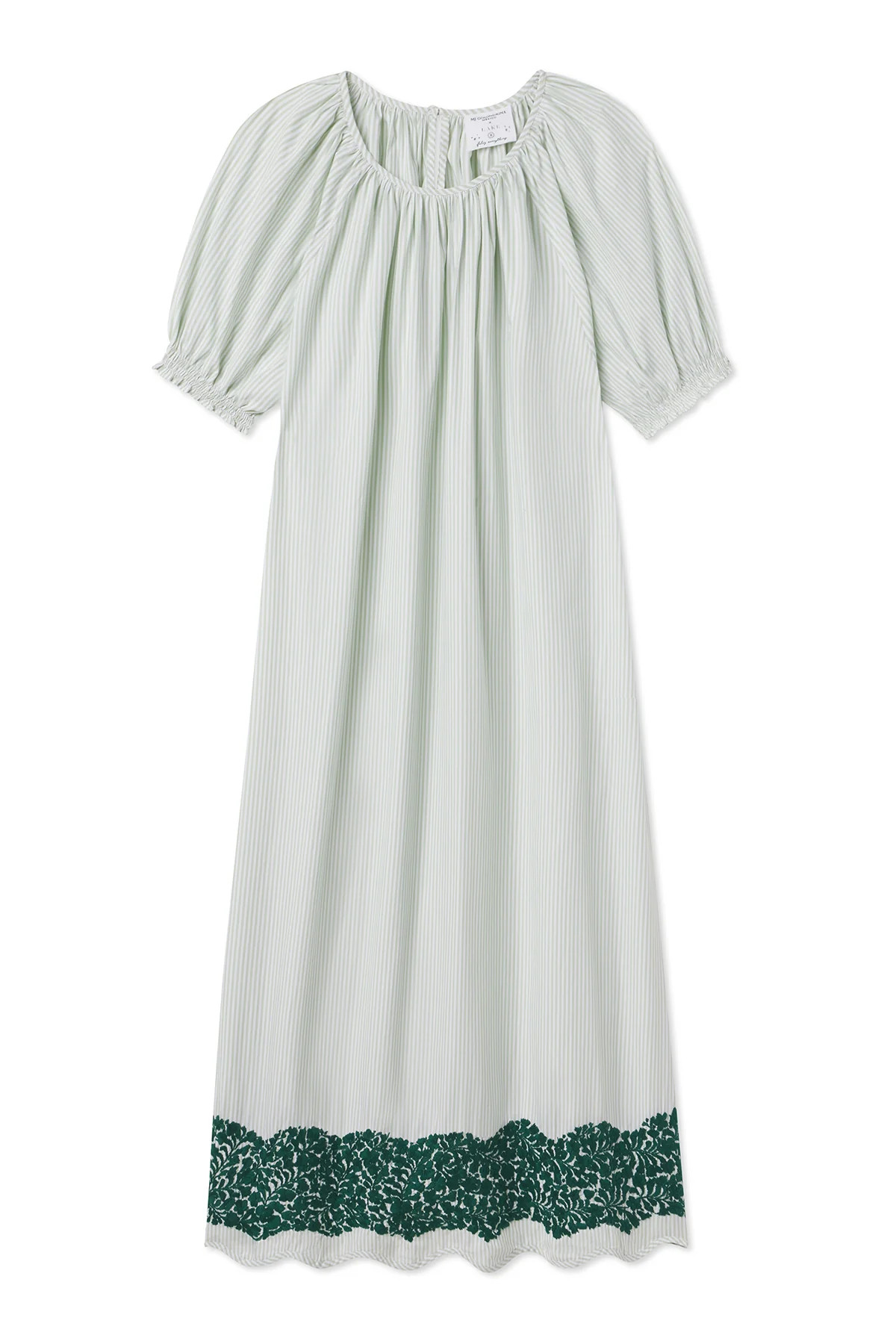 Mi Golondrina x LAKE Wave Morning Midi Dress in Garland | Lake Pajamas