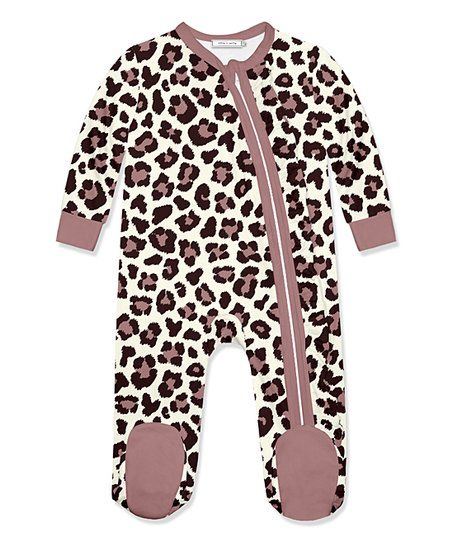 Cream Simply Skin Leopard Footie - Infant | Zulily