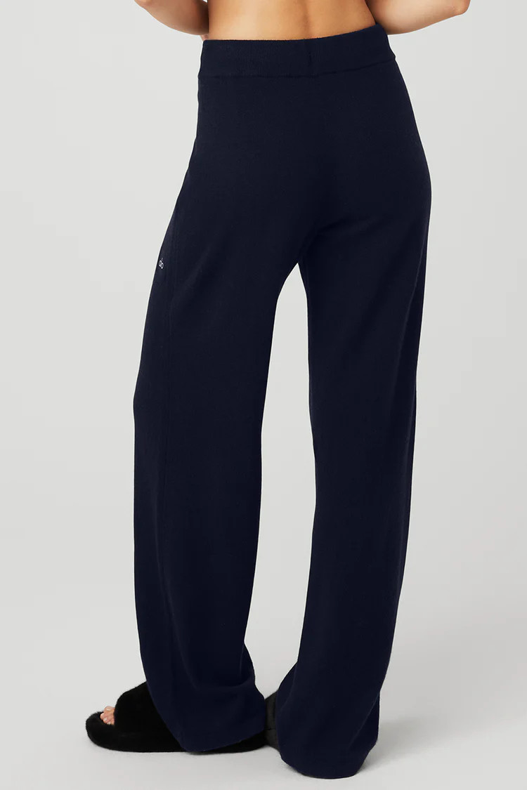 Cashmere High-Waist Jet Set Wide Leg Pant | Alo Yoga (US)