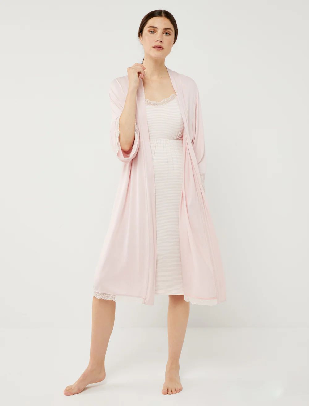 Nursing Nightgown And Robe Set | A Pea In The Pod