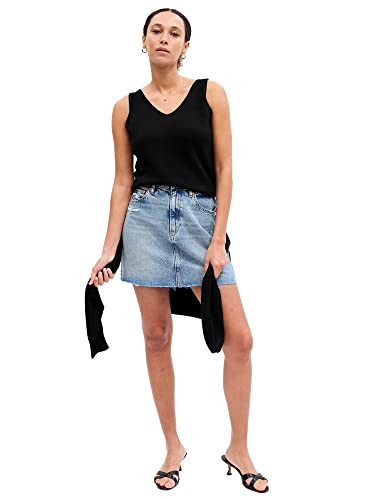 GAP Women's Sweater Tank, True Black, Small | Amazon (US)