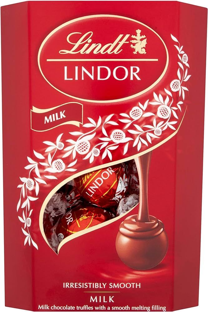 Lindt Lindor Milk Chocolate Truffles Box | Approx 16 truffles, 200g | Chocolate Truffles with a S... | Amazon (UK)