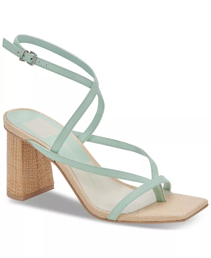 Women's Paroo Square-Toe Strappy Block-Heel Sandals | Macys (US)