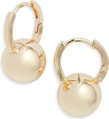 Nordstrom Orb Drop Huggie Hoop Earrings | Nordstrom | Nordstrom
