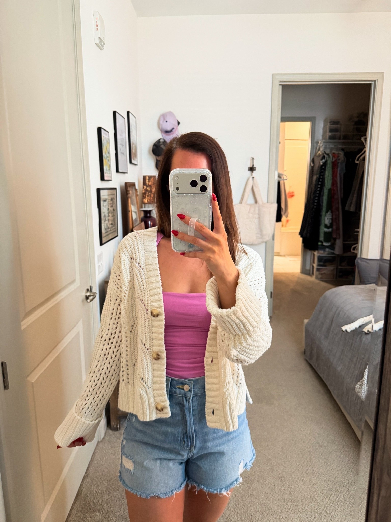 Abercrombie // cardigan // denim shorts // under $100 // spring // summer // ootd // tops

#LTKSaleAlert #LTKootd