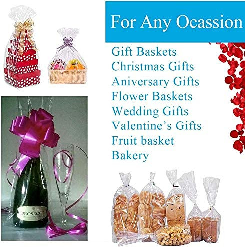 JOYIT 100 ft Clear Cellophane Wrap Roll (31.5 in x 100 ft) - 3 Mil Thicken Cellophane Roll, Clear... | Amazon (US)