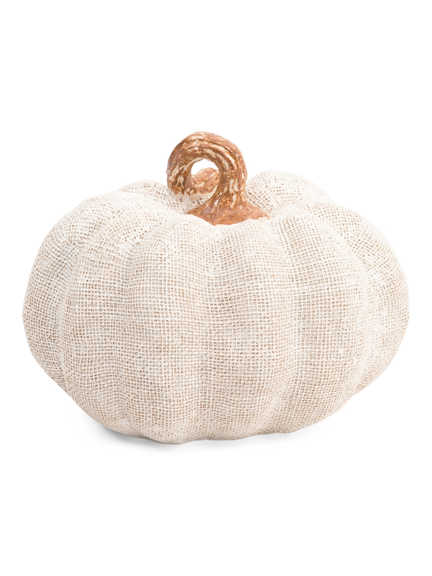 8.5in Resin Burlap Look Pumpkin | TJ Maxx