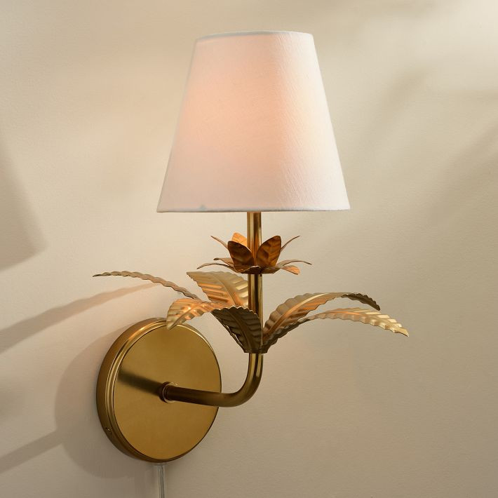 Palm Sconce (15") | Pottery Barn Teen