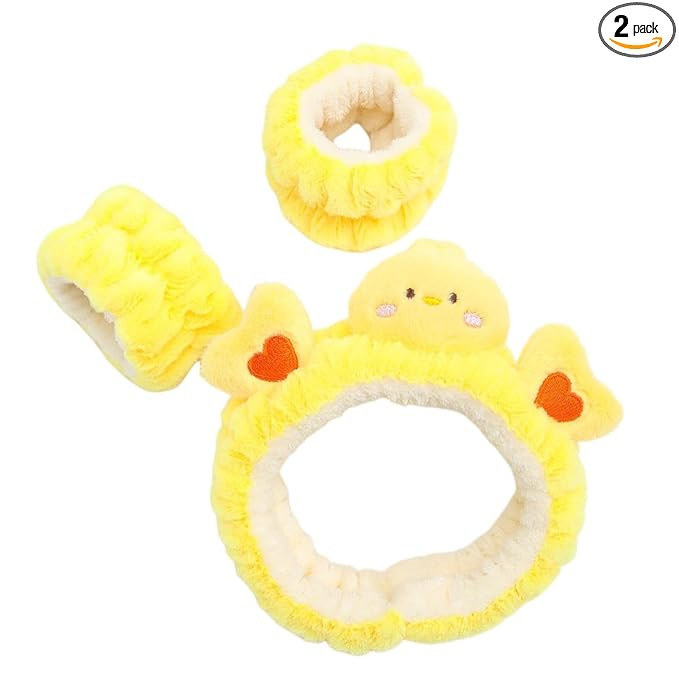 PERFECTSIGHT 2 Pack Cute Animal Headbands for Makeup Wash Shower Adjustable Elastic Hair Band for... | Amazon (US)