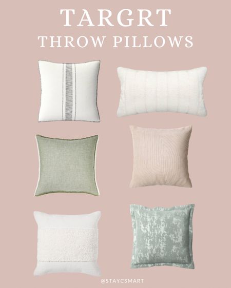Throw pillows from target, target home finds, favorite throw pillows for spring 

#LTKhome #LTKfindsunder100