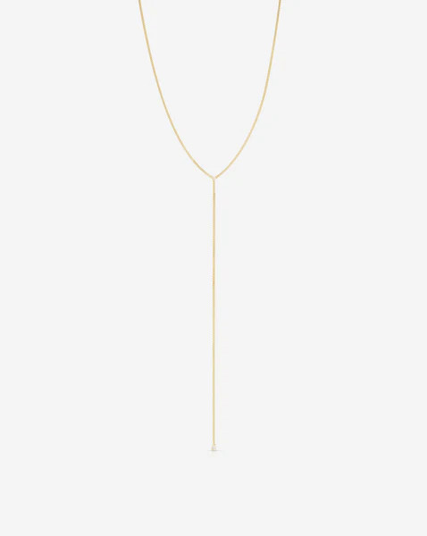 Diamond Cut Curb Chain Lariat | Ring Concierge