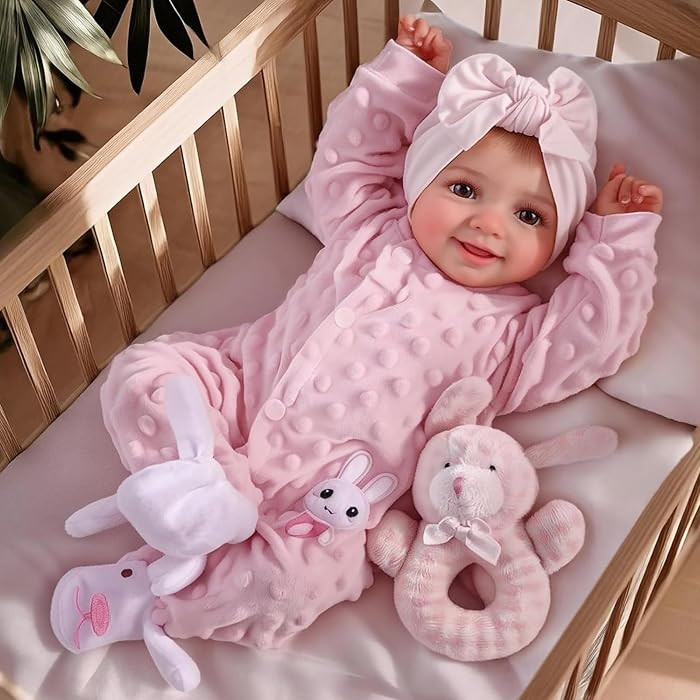 BABESIDE Reborn Baby Dolls Sunny - 17Inch Cute Soft Vinyl Realistic Baby Doll Poseable Smiling Re... | Amazon (US)
