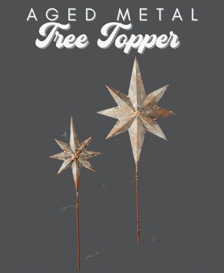 Aged metal Christmas tree toppers!

#LTKhome #LTKSeasonal #LTKHoliday