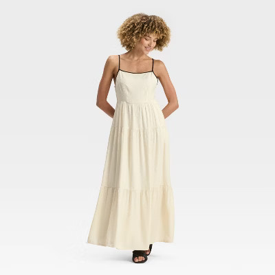 Women's Tiered Maxi A-Line Dress - A New Day™ | Target