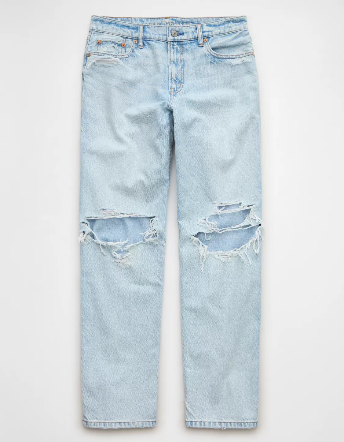 AE Strigid Ripped Low-Rise Ex-Boyfriend Jean | American Eagle Outfitters (US & CA)