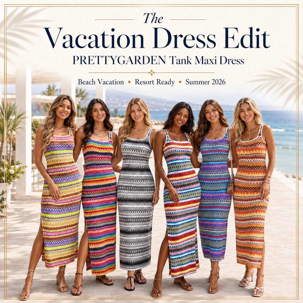 PRETTYGARDEN Summer Chic | Casual Striped Coverup Maxi Sundress ☀️ 

The Vacation Dress Edit

PRETTYGARDEN tank maxi dresses that make beach vacations, resort days, cruise outfits, and sunny summer plans feel instantly more put together. 

These fitted striped maxi dresses have that easy “throw it on and still look amazing” energy that always does well for warm-weather dressing.

I did the digging for you and pulled the PRETTYGARDEN tank dresses that feel flattering, colorful, and easy to wear on repeat. 

The fitted shape, square neckline, striped print, and longer maxi length make these such a good in-between dress — casual enough for daytime, but still polished enough for dinners, vacation photos, and summer plans.

These are the kind of dresses you can pack for a trip and wear multiple ways: beach vacation dress, resort outfit, cruise dress, brunch dress, boardwalk outfit, casual date night dress, summer travel dress, or an easy everyday sundress that still looks styled. Just add sandals and a woven tote for daytime, or dress it up with wedges, gold jewelry, and a cute bag for dinner.

Style notes:
PRETTYGARDEN tank dress, striped maxi dress, fitted maxi dress, square neck dress, beach vacation dress, bohemian sundress, resort wear dress, summer vacation outfit, cruise outfit, casual summer dress, colorful maxi dress, vacation dinner dress, brunch dress, travel outfit, easy sundress, flattering summer dress, Amazon fashion finds.

☀️ Beach vacation, resort-ready & easy to wear

↓ Everything is linked!

#LTKSaleAlert #LTKSwim #LTKTravel