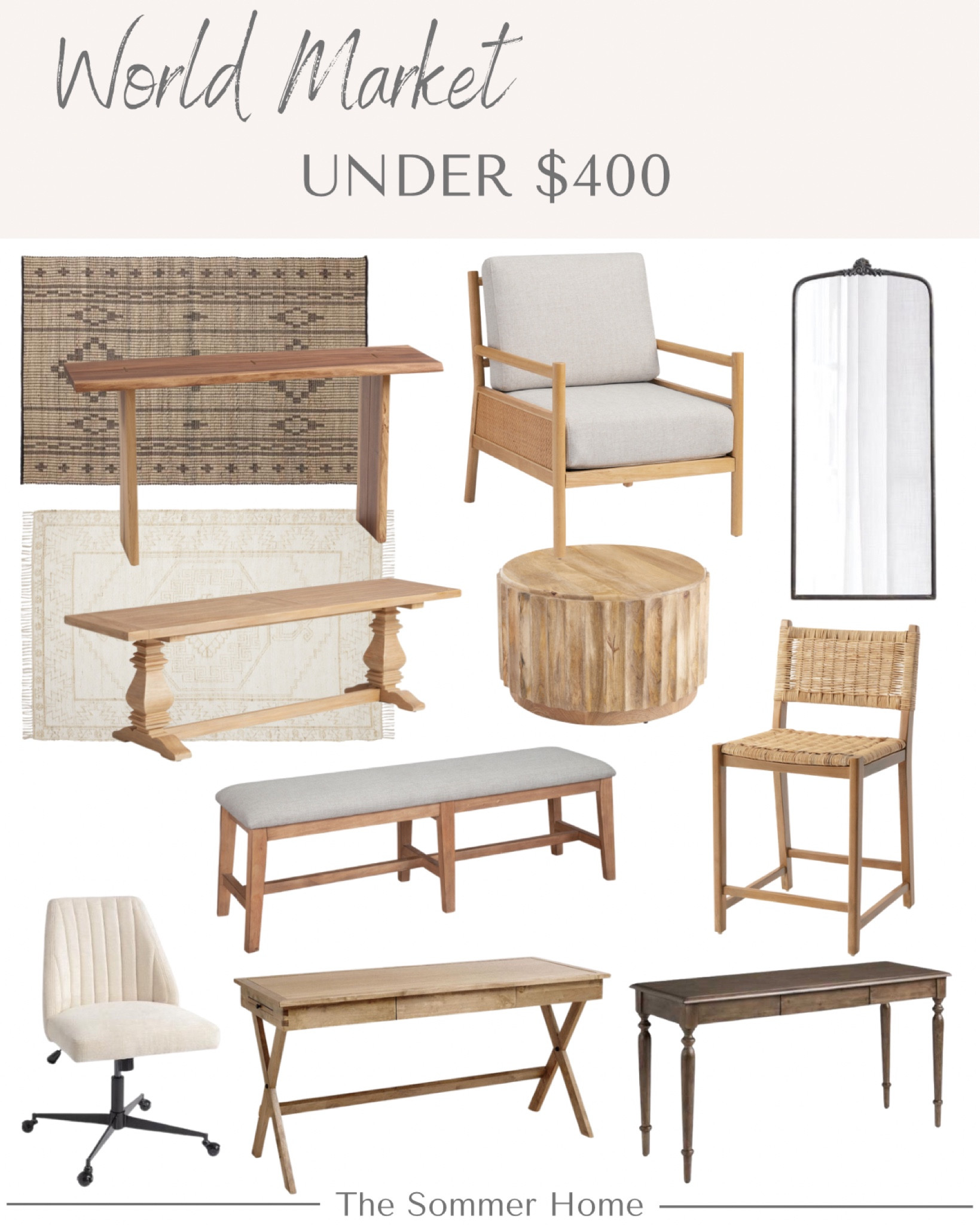 My favorite World Market furniture pieces under $400

#LTKFind #LTKhome #LTKstyletip