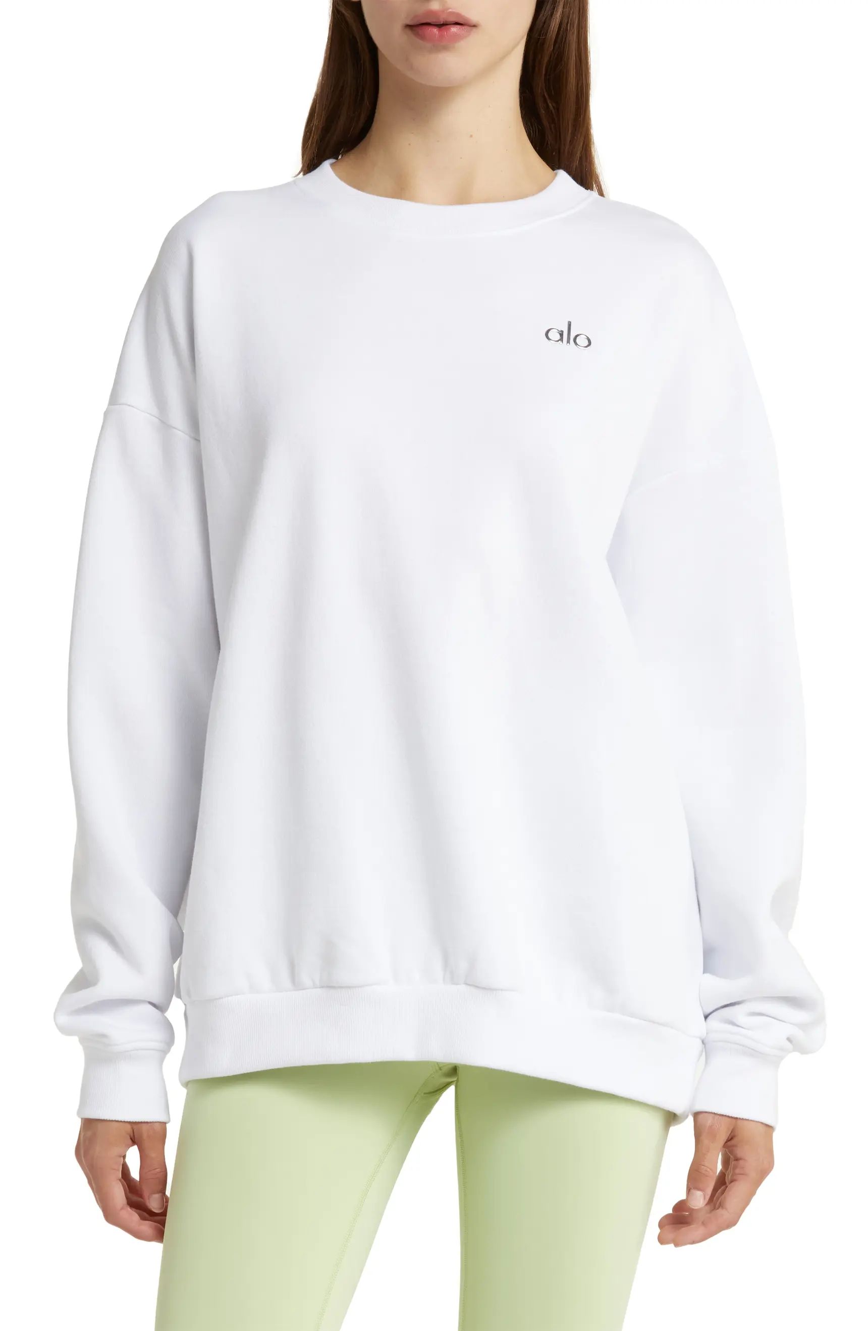 Accolade Crewneck Cotton Blend Sweatshirt | Nordstrom
